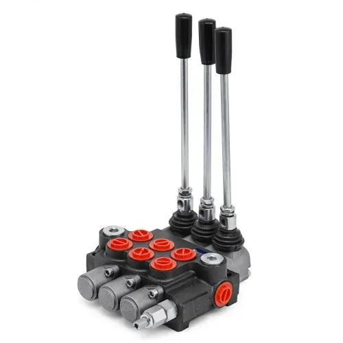 VEVOR 3 Bank Hydraulikventil Handhebelventil, 11GPM Hydraulic Directional Control Valve Adjustable,6,62 kg Hydraulische Ventil, Handhebelventil Hydraulik-Steuergerät, für Landwirtschaft Baumaschinen – Bild 9
