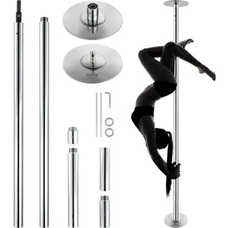 VEVOR Professionelle Tanzstange, Pole Dance Tragbare Tanzstange Profi ca. 210,5–278,4 cm Höhenverstellbare Abnehmbare Fitnessstange Spinning Fitness Silber, Tanzstange Fitnessstudios, Club, Party VEVOR Professionelle Tanzstange, Pole Dance Tragbare Tanzstange Profi ca. 210,5–278,4 cm Höhenverstellbare Abnehmbare Fitnessstange Spinning Fitness Silber, Tanzstange Fitnessstudios, Club, Party