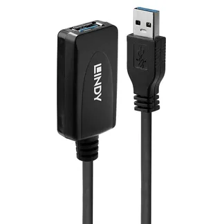 Lindy 43155 USB Kabel USB 3.2 Gen 1 (3.1 Gen 1) 5 m USB A Schwarz Lindy 43155 USB Kabel USB 3.2 Gen 1 (3.1 Gen 1) 5 m USB A Schwarz