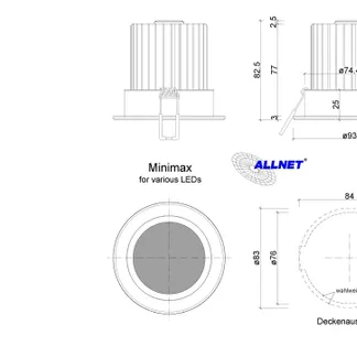 Synergy 21 LED Deckeneinbauspot Prometheus mini-max dual white (CCT) V2 Synergy 21 LED Deckeneinbauspot Prometheus mini-max dual white (CCT) V2