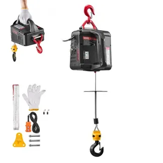 VEVOR Seilwinde Elektrisch, 2-in-1 Hebezeug, 500 kg, 1500 W Seilzug, 7,6 m Hubhöhe, 5 m/min Hubgeschwindigkeit, mit manueller & kabelgebundener Fernbedienung für Fabrik, Lagerhalle & Garage VEVOR Seilwinde Elektrisch, 2-in-1 Hebezeug, 500 kg, 1500 W Seilzug, 7,6 m Hubhöhe, 5 m/min Hubgeschwindigkeit, mit manueller & kabelgebundener Fernbedienung für Fabrik, Lagerhalle & Garage