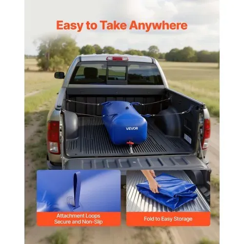 VEVOR Wasserspeicherblase, 113 L PVC-Weichwasserbeutel, Wasserspeicherbehälter, auslaufsicherer & verschleißfester Wohnmobil-Wassertank für die Bewässerung von Outdoor, Wohnmobil, LKW – Bild 5