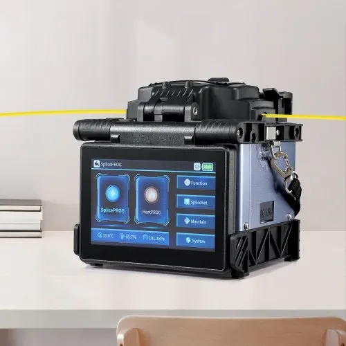 VEVOR Glasfaser-Schweißgerät mit 6 Motoren, Kernausrichtung, Spleißgerät, 6 s Spleißen & 13 s Aufheizen, Fusionsspleißgerät mit 5-Zoll-Touchscreen, 3-in-1-Faserhalter, 7800 mAh Akku für SM MM DS NZDS – Bild 7