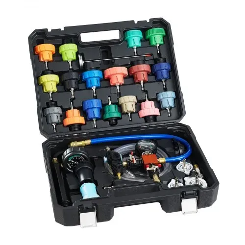 VEVOR Kühlmitteldruckprüfer-Set 47-tlg. Kühlwasser Befüllgerät mit 3 Metalladaptern, universelle Passform, Druckprüfwerkzeug für Kfz-Kühlsysteme, mit Druckpumpe und Aluminium-Kunststoff-Füller – Bild 10