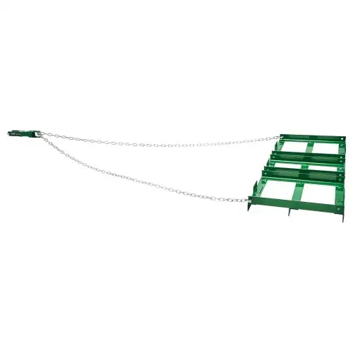 VEVOR Schleppegge, 1220x500x100 mm, Wiesenschleppe mit verstellbaren Stangen & 1830 mm Kette, Wiesenegge für Geländefahrzeuge, UTVs, Traktoren, Rasenmäher, Schleppwerkzeug zum Nivellieren des Rasens – Bild 8