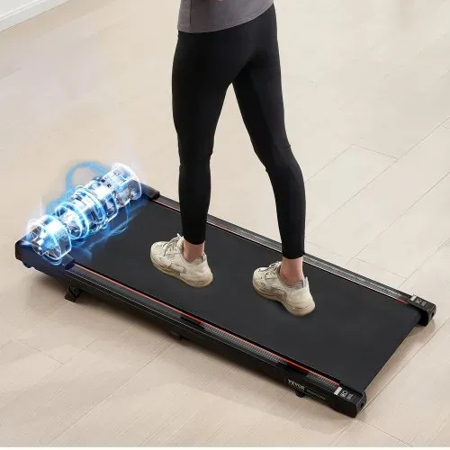 VEVOR Walking Pad Laufband unter den Schreibtisch, Laufband zum Arbeiten, funktionierendes Laufband mit 120 kg Tragkraft, tragbares Pad mit 2,5 PS, Fernbedienung LED-Anzeige 1-6 km/h Einstellbar – Bild 7