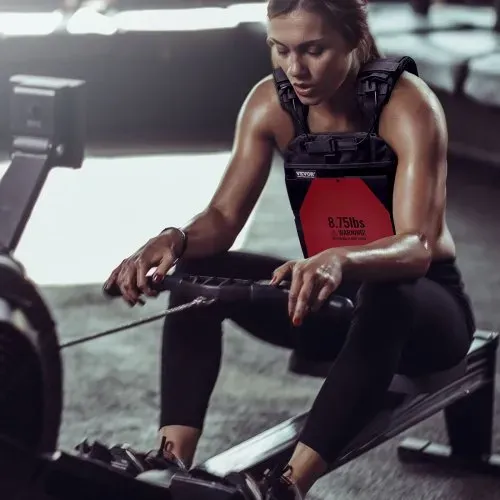 VEVOR Gewichtsplatten für Gewichtswesten 8 kg Set (2 x 4 kg), Flache Gewichtswestenplatten für WODs & Funktionelles Training, Ergonomisches Zusatzgewicht für Krafttraining, Laufen und Fitness, Rot – Bild 7