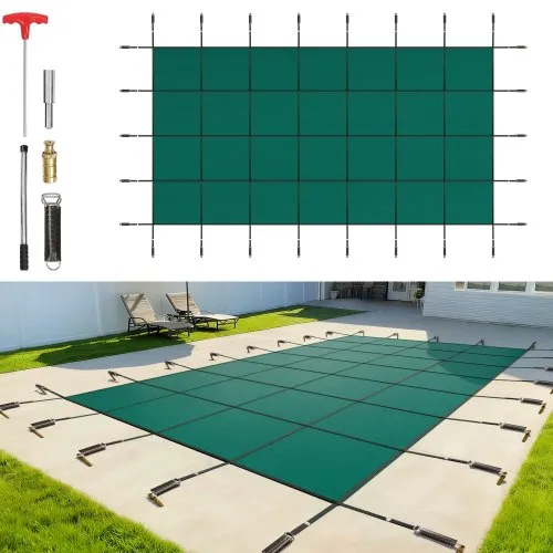 VEVOR Rechteckige Schwimmbadabdeckung 5,5X10,9M für alle Arten von Pools wie Haus, Garten, Hotel, Technik, um Ihren Pool besser zu schützen Grün Winter Outdoor geeignet VEVOR Rechteckige Schwimmbadabdeckung 5,5X10,9M für alle Arten von Pools wie Haus, Garten, Hotel, Technik, um Ihren Pool besser zu schützen Grün Winter Outdoor geeignet