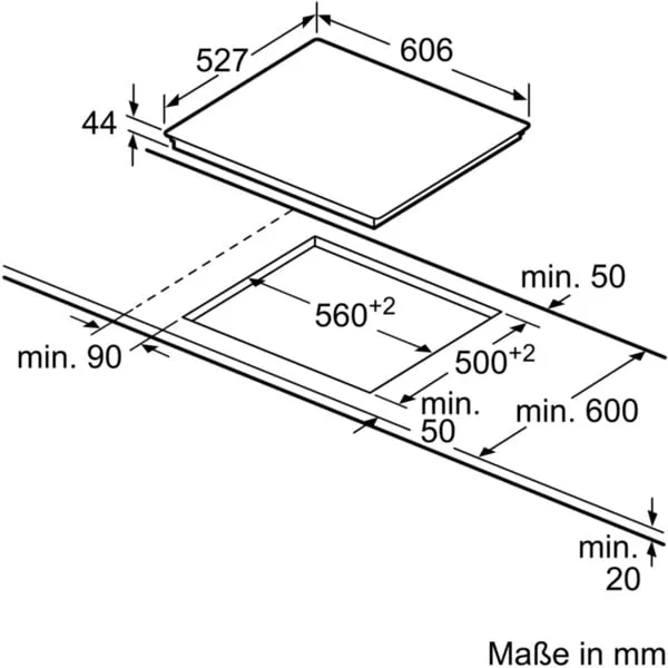 Bosch Serie 8 PKN675DP1D Kochfeld Schwarz, Edelstahl Integriert Keramik 4 Zone(n) – Bild 6