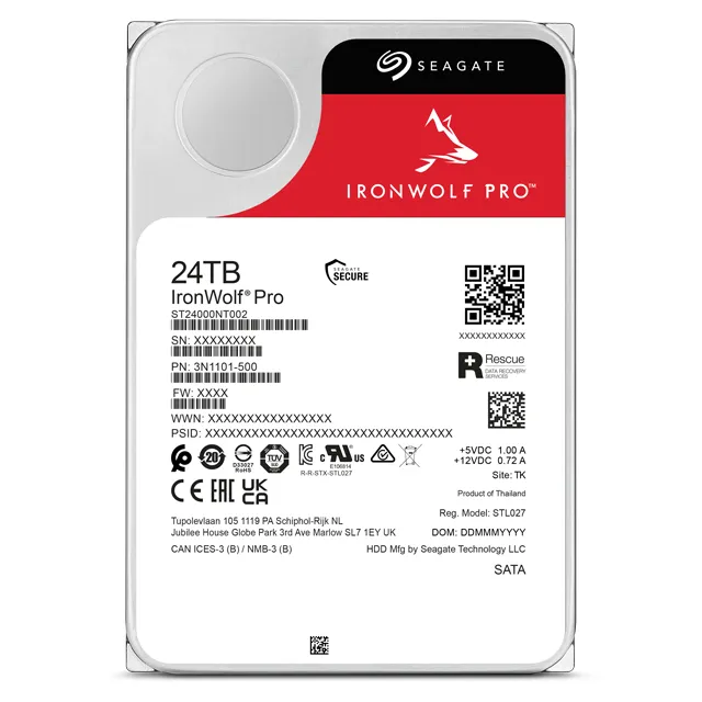 Seagate IronWolf Pro ST24000NT002 Interne Festplatte 24 TB 7200 RPM 512 MB 3.5" Serial ATA III – Bild 4