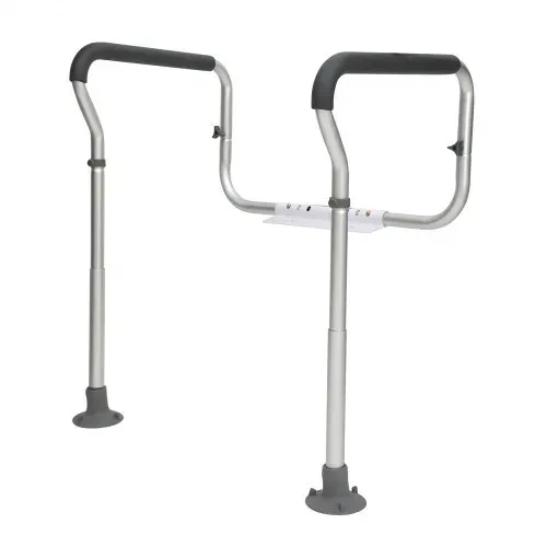 VEVOR Toiletten Aufstehhilfe Toilettensitzerhöhung Armlehne 45–55 cm / 67-77 cm Einstellbar, 136 kg Tragfähigkeit Robust WC Aufstehhilfe Toiletten Haltegriffe Toilettensitzerhöhung WC Haltegriff – Bild 10