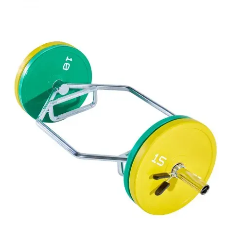 VEVOR Trap Bar Hexagon Hantelstange Langhantel 50 mm 360 kg Tragkraft, Gewichtheben und Krafttrainingsgerät, Heimfitnessstudio für Kniebeugen Kreuzheben Schulterdrücken, Silber – Bild 9