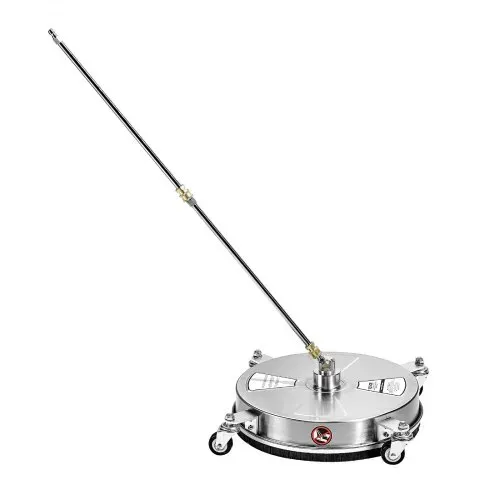 VEVOR 430 mm Hochdruckreiniger-Oberflächenreiniger, Flächenreiniger aus Edelstahl mit 4 Rädern, max. 4000 PSI, 1/4 Zoll Schnellanschluss, 2 Sprühdüsen, 2 verlängerte Stäbe für Beton, Terrasse, Deck – Bild 8
