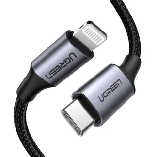 Ugreen 60759 Handykabel Schwarz, Silber 1 m USB C Lightning Ugreen 60759 Handykabel Schwarz, Silber 1 m USB C Lightning