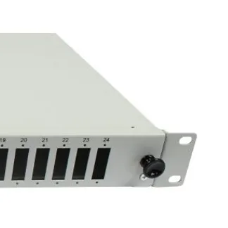 LWL-Patchpanel für 24xSC-Duplex/LC-Quad-Buchsen, 19″/1HE, ohne SC/LC-Kupplungen, Lichtgrau, Synergy 21, LWL-Patchpanel für 24xSC-Duplex/LC-Quad-Buchsen, 19″/1HE, ohne SC/LC-Kupplungen, Lichtgrau, Synergy 21,