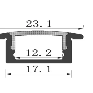 Synergy 21 LED U-Profil 200cm, ALU001-R weiss Synergy 21 LED U-Profil 200cm, ALU001-R weiss