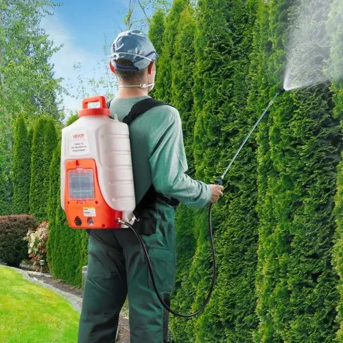 VEVOR Akku Drucksprüher 15L Rückensprüher 8Ah-Lithium-Ionen-Akku Drucksprühgerät 90PSI Düngersprüher 4,1L/min Gartensprüher mit Schultergurte Pflanzensprüher Gartenbewässerung Desinfektion Autowäsche – Bild 7
