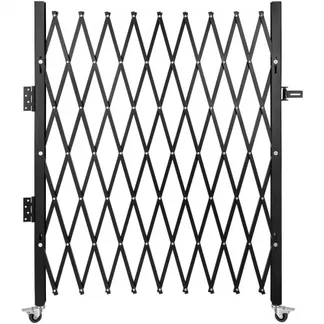VEVOR Einzelnes Sicherheitstor, Falttürtor, Akkordeon-Sicherheitstor aus Stahl, 127 x 190,5 cm Erweiterbares Sicherheitstor, 360° Rollendes Barrikadentor, Scherentor oder Tür mit Vorhängeschloss VEVOR Einzelnes Sicherheitstor, Falttürtor, Akkordeon-Sicherheitstor aus Stahl, 127 x 190,5 cm Erweiterbares Sicherheitstor, 360° Rollendes Barrikadentor, Scherentor oder Tür mit Vorhängeschloss