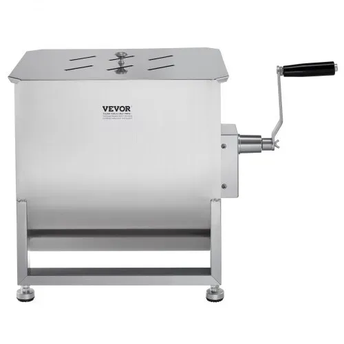 VEVOR manueller Fleischmischer 40L Fleischverarbeitungsgerät (max. Mischen von 36,29 kg Fleisch), Fleischmischer aus Edelstahl, Wurstmischer mit Untersetzungsgetriebe, Handmixer für Hackfleisch – Bild 10