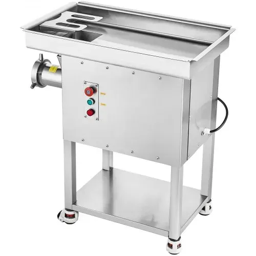 VEVOR kommerzieller Fleischwolf 9,98 kg/min elektrischer Fleischwolf 2200 W mit Klingen & Mahlplatten, Wurstmaschine, gewerblicher Fleischwolf aus Edelstahl für Küche Restaurant Metzgerei – Bild 10