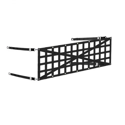 VEVOR Heckklappennetz, 137 x 46 cm, LKW-Ladeflächennetz mit 4 verstellbaren Teleskopgurten, kreuzverstärktes Design, ausziehbar und langlebig, Gepäcknetz geeignet für Pickup, LKW, Anhänger, Jeep, SUV – Bild 9