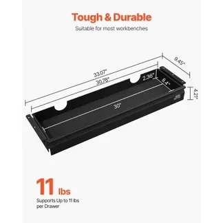 VEVOR Untertisch Schublade 840x240x107mm, Unterbau Schreibtisch, versteckter Schreibtisch-Aufbewahrungs-Organizer, Bleistiftschublade unter dem Tisch für Sitz- & Steharbeitsplätze im Büro & zu Hause VEVOR Untertisch Schublade 840x240x107mm, Unterbau Schreibtisch, versteckter Schreibtisch-Aufbewahrungs-Organizer, Bleistiftschublade unter dem Tisch für Sitz- & Steharbeitsplätze im Büro & zu Hause