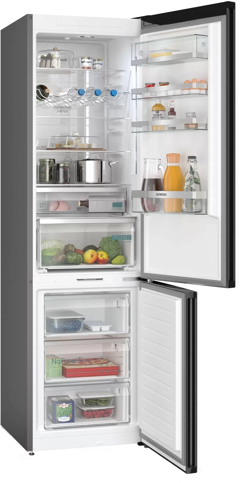 Siemens iQ500 KG39NAXCF Kühl- und Gefrierkombination Freistehend 363 l Edelstahl – Bild 2