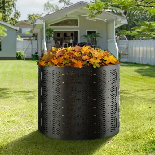 VEVOR Schnellkomposter 1000L Gartenkomposter 90x100cm Thermokomposter HDPE-Kunststoff Kompostierer korrosionsbeständig hitzebeständig Kompostbehälter Kompostierung für Reduzierung des Hausmülls – Bild 7