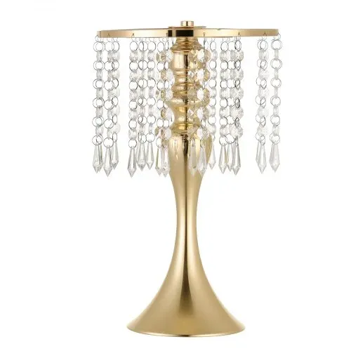 VEVOR 20 Stk. Hochzeitsvasen Tafelaufsatz Blumenvasen für Hochzeit 33,5 cm Hoch, Metall Tafelaufsatz Vasen mit Blumenständern Kristalldeko, Tischvase für Hochzeiten Party Jubiläumsfeier Zeremonie, Gold – Bild 9
