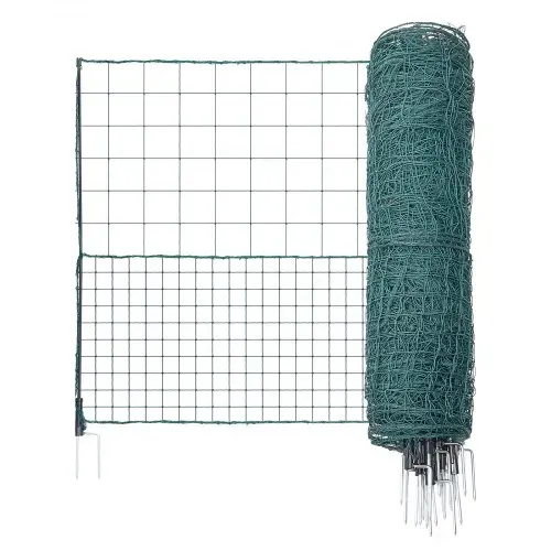 VEVOR Begrenzungszaun 50x1,05 m, Weidezaun aus PE, Mobiler Hundezaun mit Doppelspitzenpfählen & Abspannseilen, Hühnerzaun, Gartenzaun, Campingzaun für Hunde, Hühner, Pflanzen, Außenbereiche – Bild 8