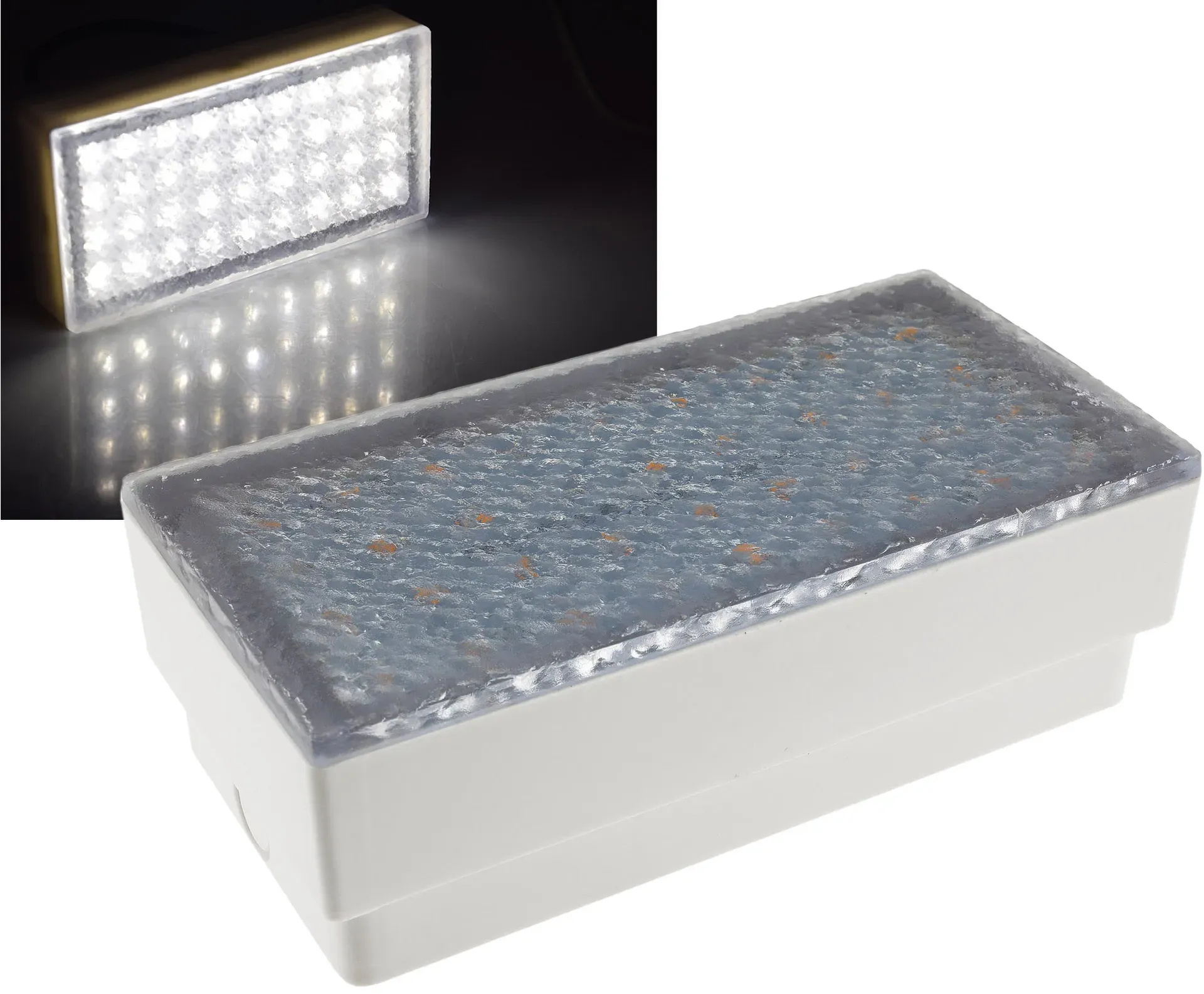 LED Pflasterstein „BRIKX 20“ neutralweiß 20x10x7cm, 255lm, IP67, 230V LED Pflasterstein „BRIKX 20“ neutralweiß 20x10x7cm, 255lm, IP67, 230V