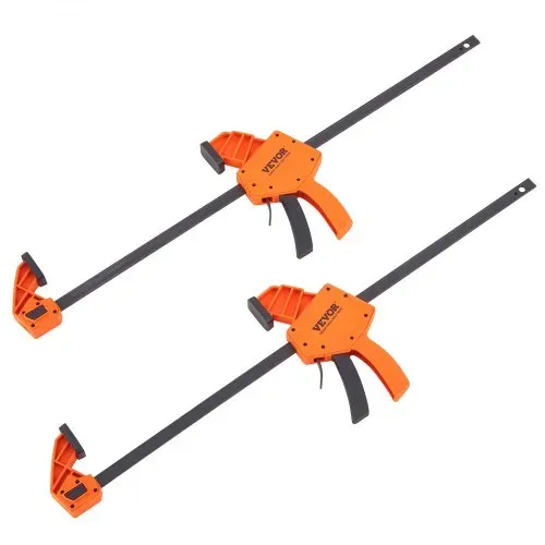 VEVOR 2 x Einhandzwinge 609,6mm Backenöffnung Schnellspannzwinge 136kg Belastbarkeit Klemmzwinge Schraubzwinge Ideal zum Schneiden, Verbinden und Montieren von Holzprodukten oder Stahlmaterialien – Bild 9