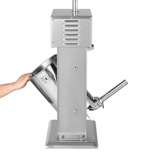 VEVOR elektrischer Wurstfüller 12 L Wurstfüllmaschine Fleischfüller mit stufenloser Geschwindigkeitsregelung & Pedal, Hochleistungsfüller aus Edelstahl mit 4 Wurstfüllrohren, Fleischfüllen – Bild 10