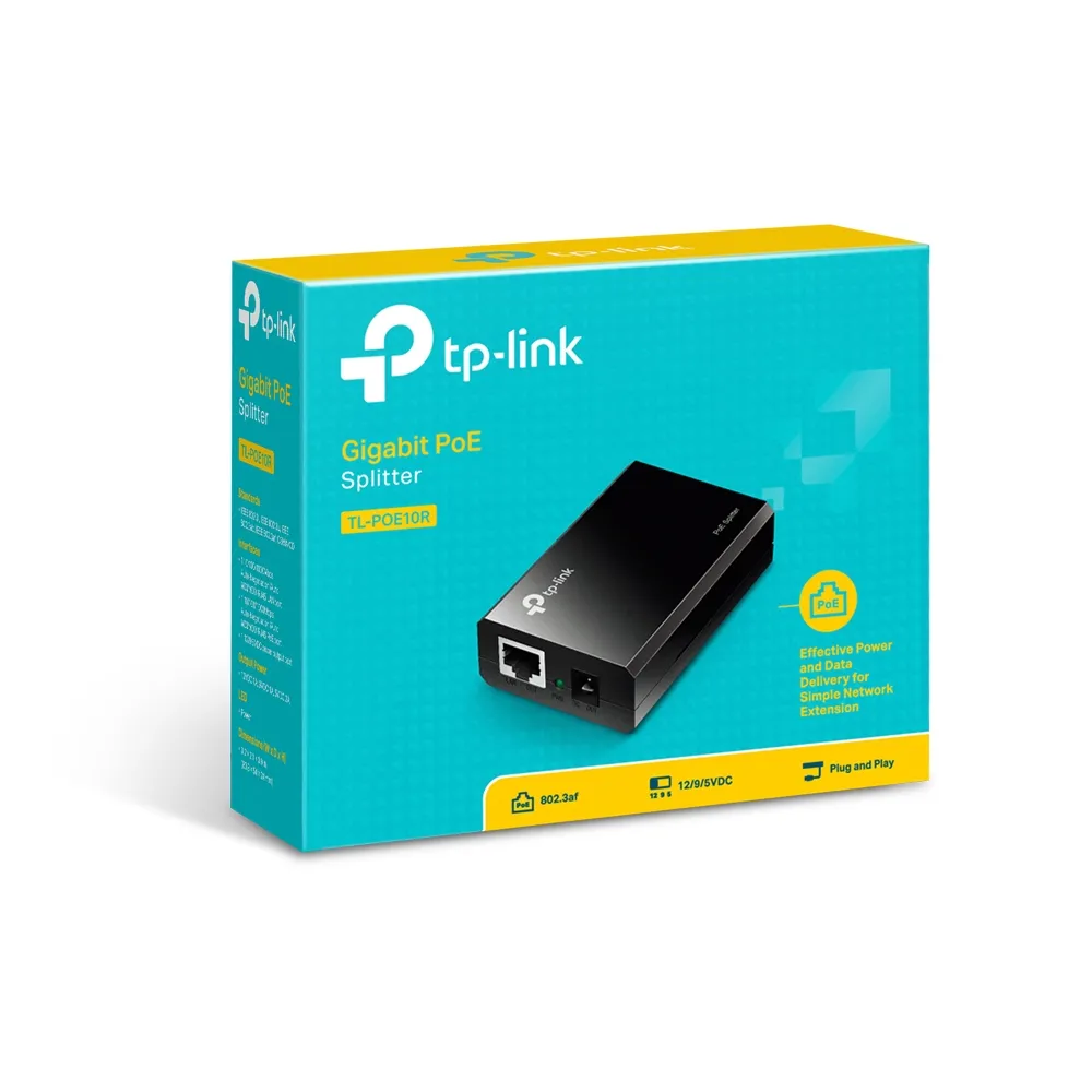 TP-Link - POE10R - PoE Splitter Adapter PORT: 1× Gigabit PoE Port, – Bild 5