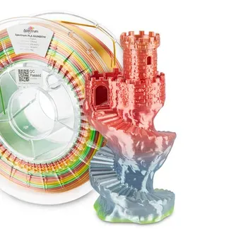 Spectrum Filament · PLA SILK Rainbow · FUSION · 1.75mm · 1kg Spectrum Filament · PLA SILK Rainbow · FUSION · 1.75mm · 1kg