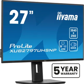 iiyama ProLite XUB2797UHSNP-B1 Computerbildschirm 68,6 cm (27″) 3840 x 2160 Pixel 4K Ultra HD LED Schwarz iiyama ProLite XUB2797UHSNP-B1 Computerbildschirm 68,6 cm (27″) 3840 x 2160 Pixel 4K Ultra HD LED Schwarz