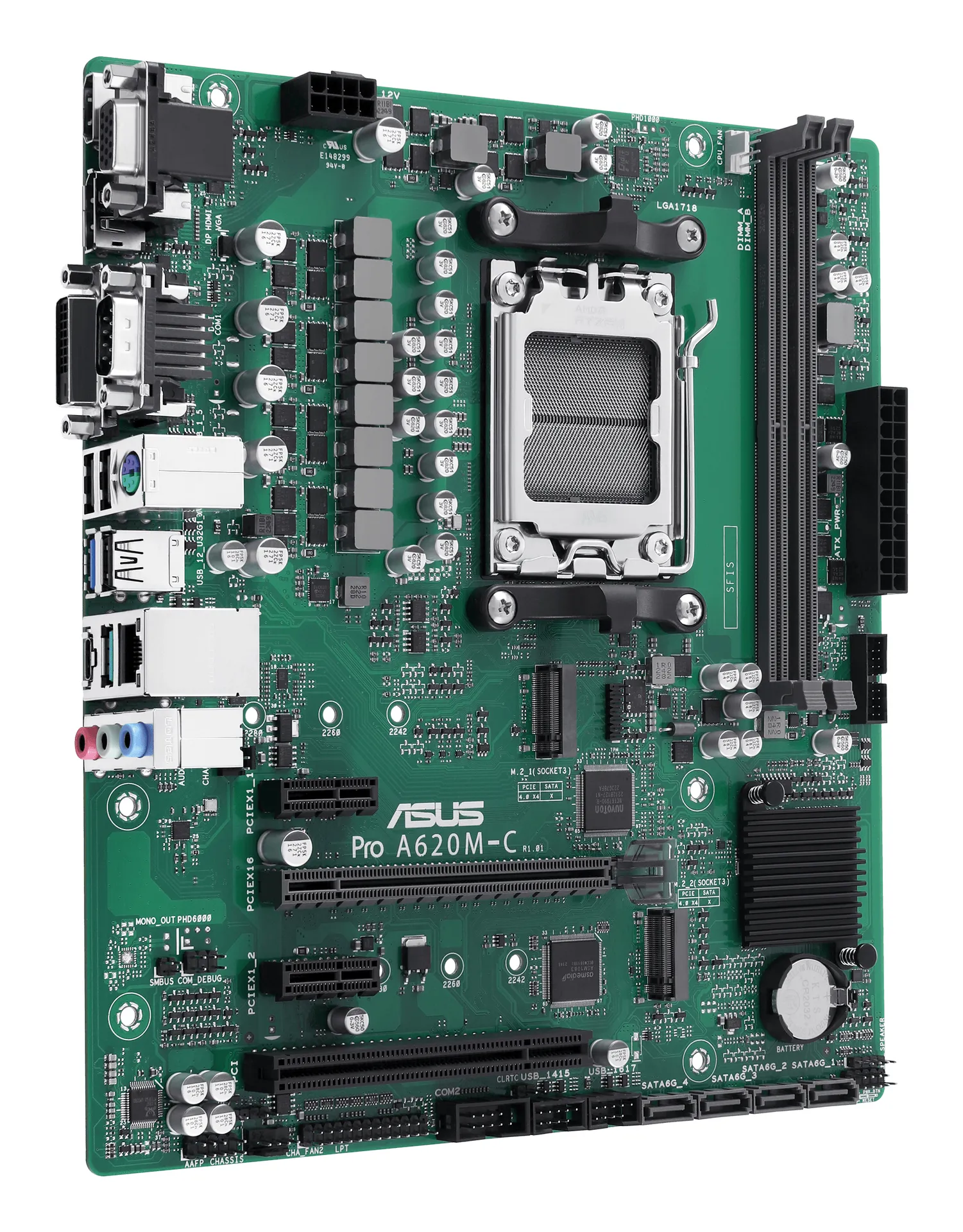 ASUS PRO A620M-C-CSM AMD A620 Sockel AM5 micro ATX – Bild 3