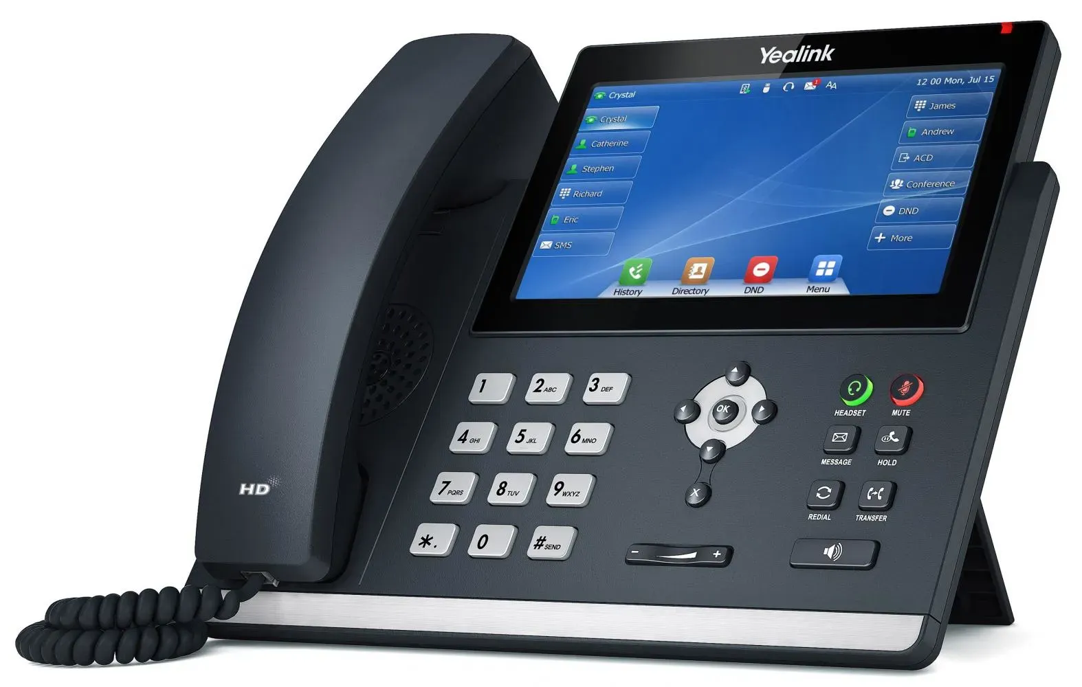 Yealink SIP-T48U IP-Telefon Grau LED WLAN – Bild 3