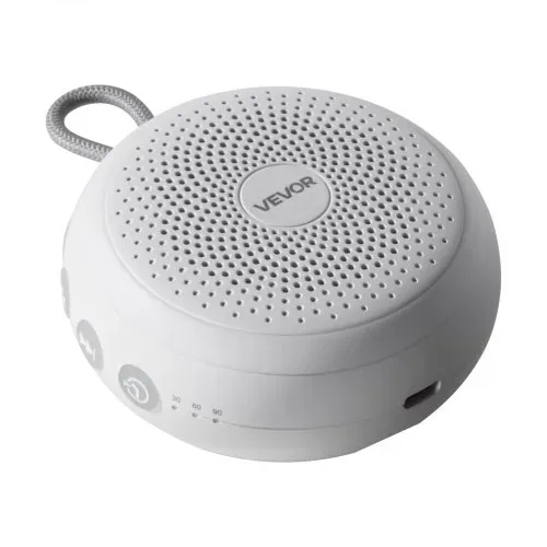 VEVOR Einschlafhilfe, White Noise Machine, 20 Musiktitel, 4-in-1-Soundmaschine mit weißem Rauschen, automatischem Abschalttimer, sanftem Ringlicht, Speicherfunktion & Kindersicherung, Rauschgerät – Bild 9