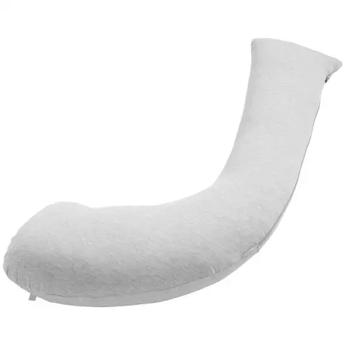 VEVOR Schwangerschaftskissen 118x61x20 cm, L-förmiges Stillkissen für Schwangere, Seitenschläferkissen mit waschbarem Jersey-Bezug zur Unterstützung von Kopf, Nacken, Bauch und Beinen, Hellgrau – Bild 10