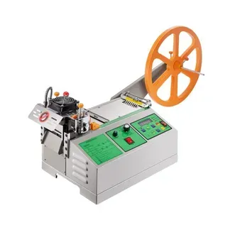 VEVOR Automatische Gurtbandschneidemaschine, Heiß- & Kaltbandschneider mit einstellbarer Temperatur und LCD-Display, Reißverschlussbandschneider für Nylongurte, Gummibänder, Schnürsenkel VEVOR Automatische Gurtbandschneidemaschine, Heiß- & Kaltbandschneider mit einstellbarer Temperatur und LCD-Display, Reißverschlussbandschneider für Nylongurte, Gummibänder, Schnürsenkel