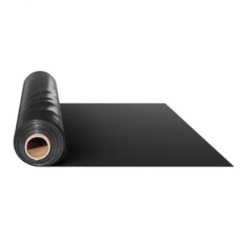 VEVOR PE Baufolie 3,05x30,48 m, 0,15 mm dicke Kunststofffolie, Abdeckfolie aus Kunststoff, Polyethylen-Abdeckplane, Schutzfolie für Kriechkeller, Dampfsperre, Estrichfolie, Mehrzweck, schwarz – Bild 10
