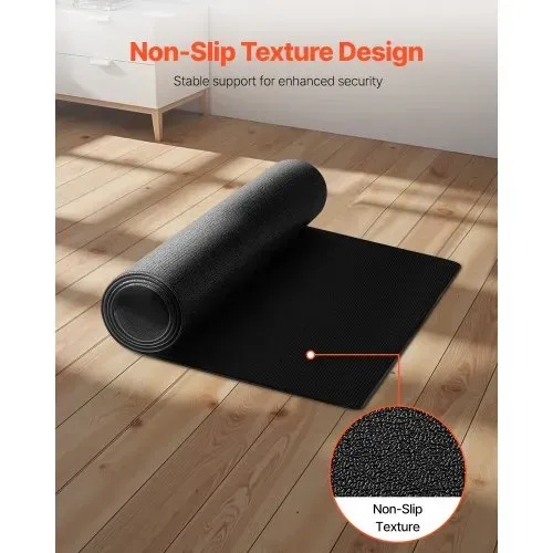 VEVOR Laufbandmatte für Teppichboden Bodenschutzmatte (60 x 130 cm) für Sportgeräte 4 mm dick, Trainingsgerätematte für Laufbänder Walking-Pad Ellipsentrainer, hochdichter PVC-Bodenschutz – Bild 3