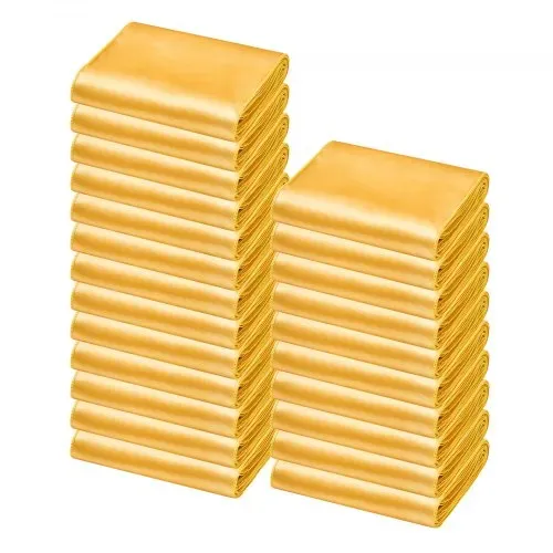 VEVOR Stretch-Stuhlschärpen mit Schleifen aus Spandex, Stuhlhussen & Stretch-Stuhlschärpen, Elastische Stuhlbänder, Passende Stuhldekoration für Hochzeiten, Partys und Feste (50 Stück, Gold) – Bild 8