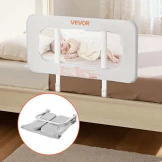 VEVOR Bettgitter, Bettschutzgitter mit verstärktem Eisenrohr und Oxford-Stoff, 45-67 cm höhenverstellbares Kinderbettgitter, Kinderbettschutzgitter, Rausfallschutz für Kinderbett, Etagenbett VEVOR Bettgitter, Bettschutzgitter mit verstärktem Eisenrohr und Oxford-Stoff, 45-67 cm höhenverstellbares Kinderbettgitter, Kinderbettschutzgitter, Rausfallschutz für Kinderbett, Etagenbett