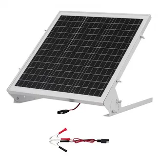 VEVOR 12V Monokristallines Solarpanel-Kit 20W, Batterieladegerät mit integriertem MPPT-Controller & verstellbarer Halterung, IP65 wasserdicht für Auto, Boot, Wohnmobil, Anhänger, Hausdach VEVOR 12V Monokristallines Solarpanel-Kit 20W, Batterieladegerät mit integriertem MPPT-Controller & verstellbarer Halterung, IP65 wasserdicht für Auto, Boot, Wohnmobil, Anhänger, Hausdach