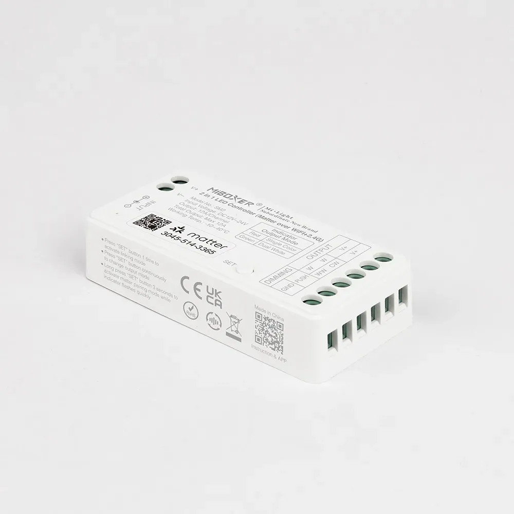 MiBoxer SM2 LED Controller Matter-Serie 2in1 Single colour/CCT(dual white) dim DC12/24V Matter Over WiFi+2.4GHz – Bild 2