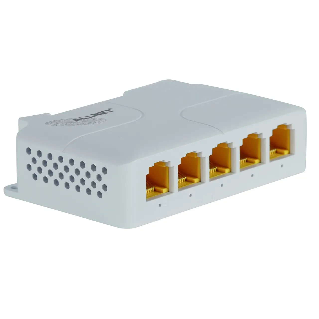 ALLNET Switch unmanaged 5 Port • 5x GbE • PoE Budget 85W • 1x bt out, 3x PoE af/at out, 1xPoE bt 90W in • Lüfterlos, DIN, PD-Input • ALL-SG8005PD-BT90 – Bild 3