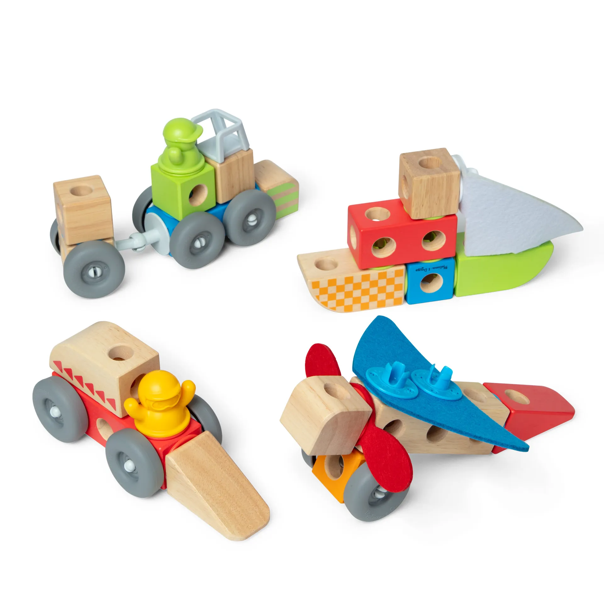 Melissa & Doug Blockables Fahrzeuge Bauset, 54 Teile – Bild 4