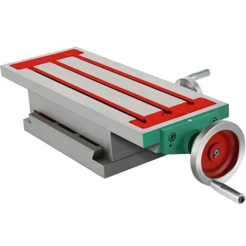 VEVOR Frästisch 17,7 × 6,7 Zoll(450 x 170 mm) Compound Slide Frästisch 30 kg Multifunktions-Arbeitstisch Kreuzfräsmaschine Compound 2 Achsen 4 Wege für alle Bohrständer Tischbohrfräsmaschine – Bild 8
